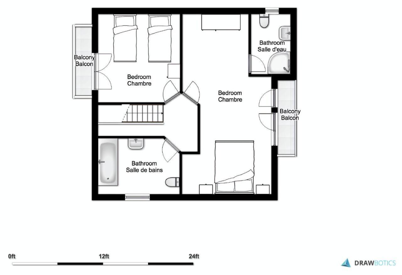 Chamonix Large Chalet, Sleeps 12, 200M2, 5 Bedroom, 4 Bathroom, Garden, Jacuzzi, Sauna المظهر الخارجي الصورة